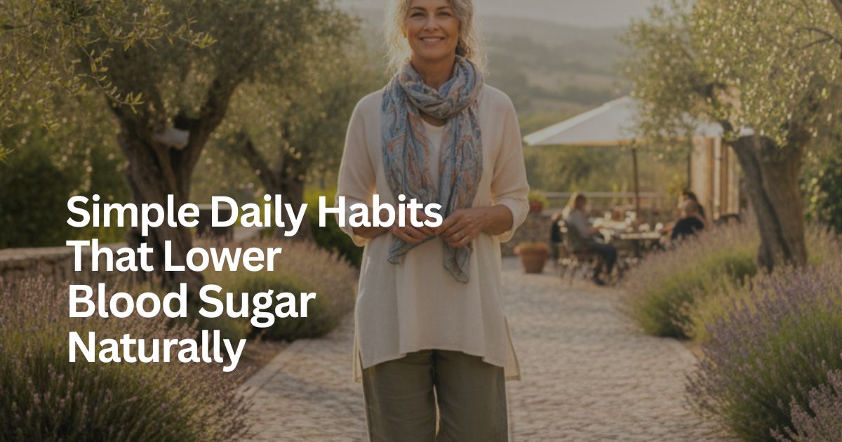 OL ART 11, img 2 Woman over 50 walking outdoors, representing simple daily habits to lower blood sugar naturally