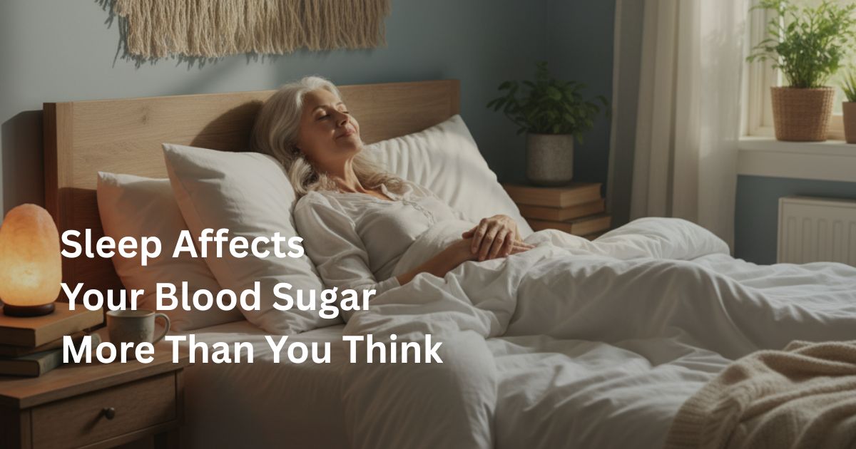 OL Art 16 img 2 Woman over 50 sleeping peacefully showing link between sleep and blood sugar balance