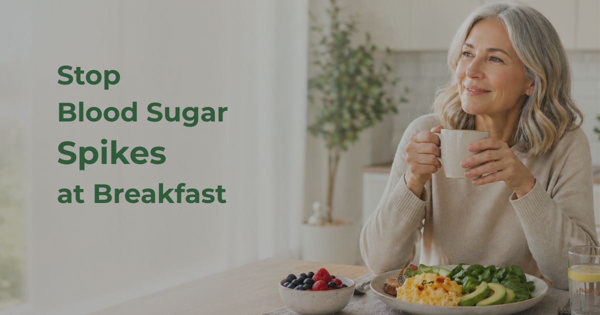 best-breakfast-blood-sugar-after-50-21-1 (1) Healthy breakfast to prevent blood sugar spikes after 50 with eggs, avocado, greens and berries