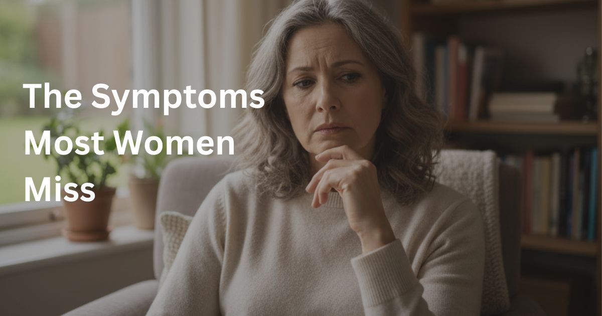 insulin-resistance-symptoms-women-over-50-19-1.jpg Woman over 50 looking concerned about health, possible insulin resistance symptoms, natural home setting