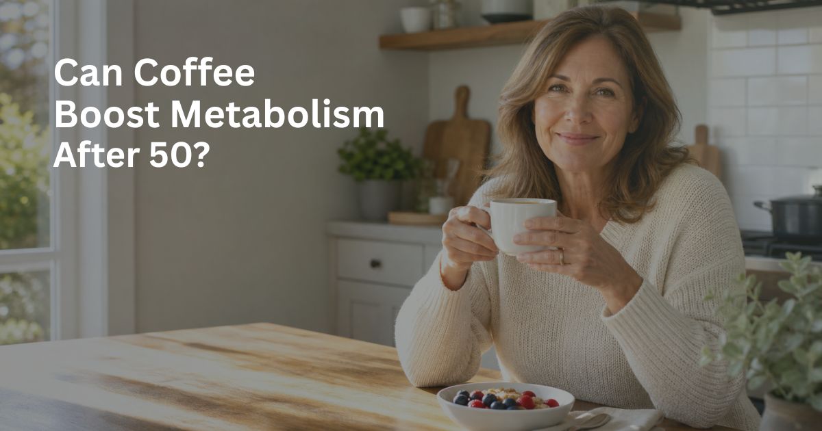 Article-45-Can-Coffee-Boost-Metabolism-After-50-1 (1) Woman over 50 enjoying a morning cup of coffee while learning about metabolism and healthy aging.